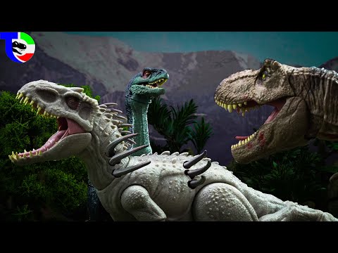 Indominus Rex VS T-Rex VS Therizinosaurus ????Battle of Giant Dinosaurs| Jurassic World