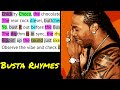 Busta Rhymes On Scenario Verse 5 Rhymes Highlighted