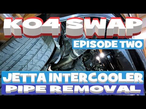 Jetta Turbo Upgrade| 1999-2005 1.8 Jetta K03 to K04 Swap How To Remove The Intercooler Pipe Ep. 2 4K