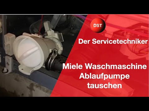 Ablaufpumpe tauschen Miele Waschmaschine So geht es.