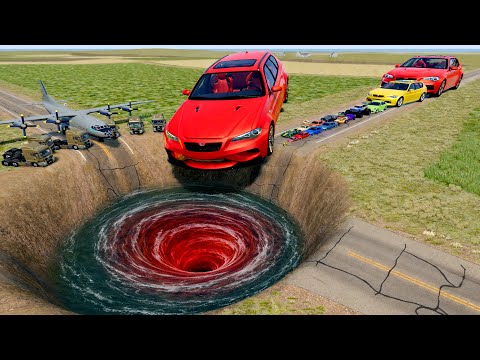 🔥 BIG & SMALL CARS vs GIANT PIT #119 💥 – BeamNG.drive Extreme Crash Challenge | Impala BeamNG