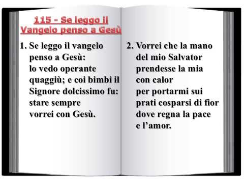 115 Se leggo il Vangelo penso a Gesù - Innario Chiesa Cristiana Avventista del Settimo Giorno 2014