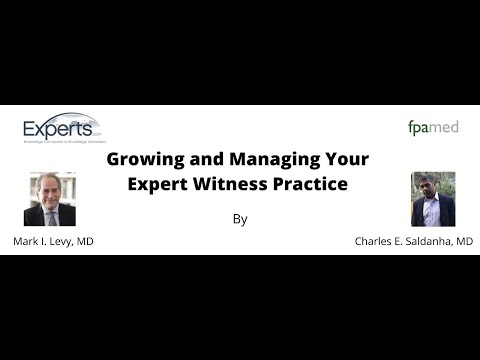 Growing and Managing Expert Witness Practice with Mark Levy, MD and Charles Saldanha, MD
