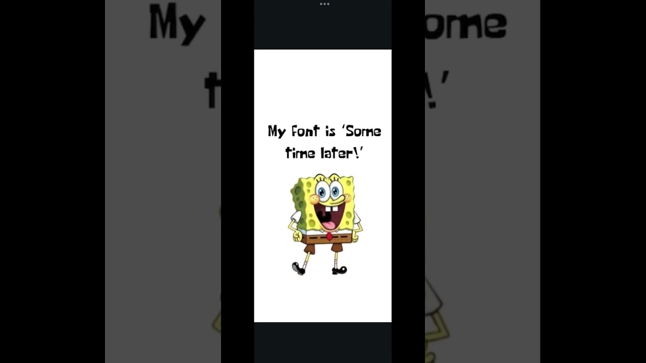 How to get the SpongeBob font in Canva!