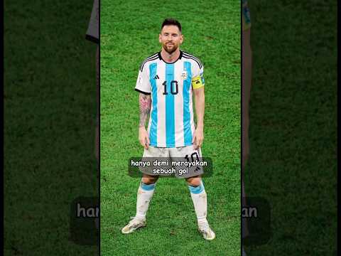 Mengapa Messi tidak pernah melakukan selebrasi knee slide? #sepakbola #lionelmessi