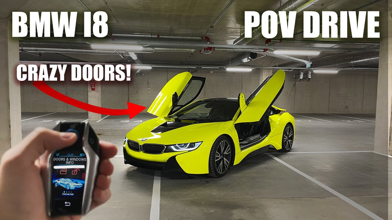 BMW i8 POV City Drive (BUTTERFLY DOORS) I 4K