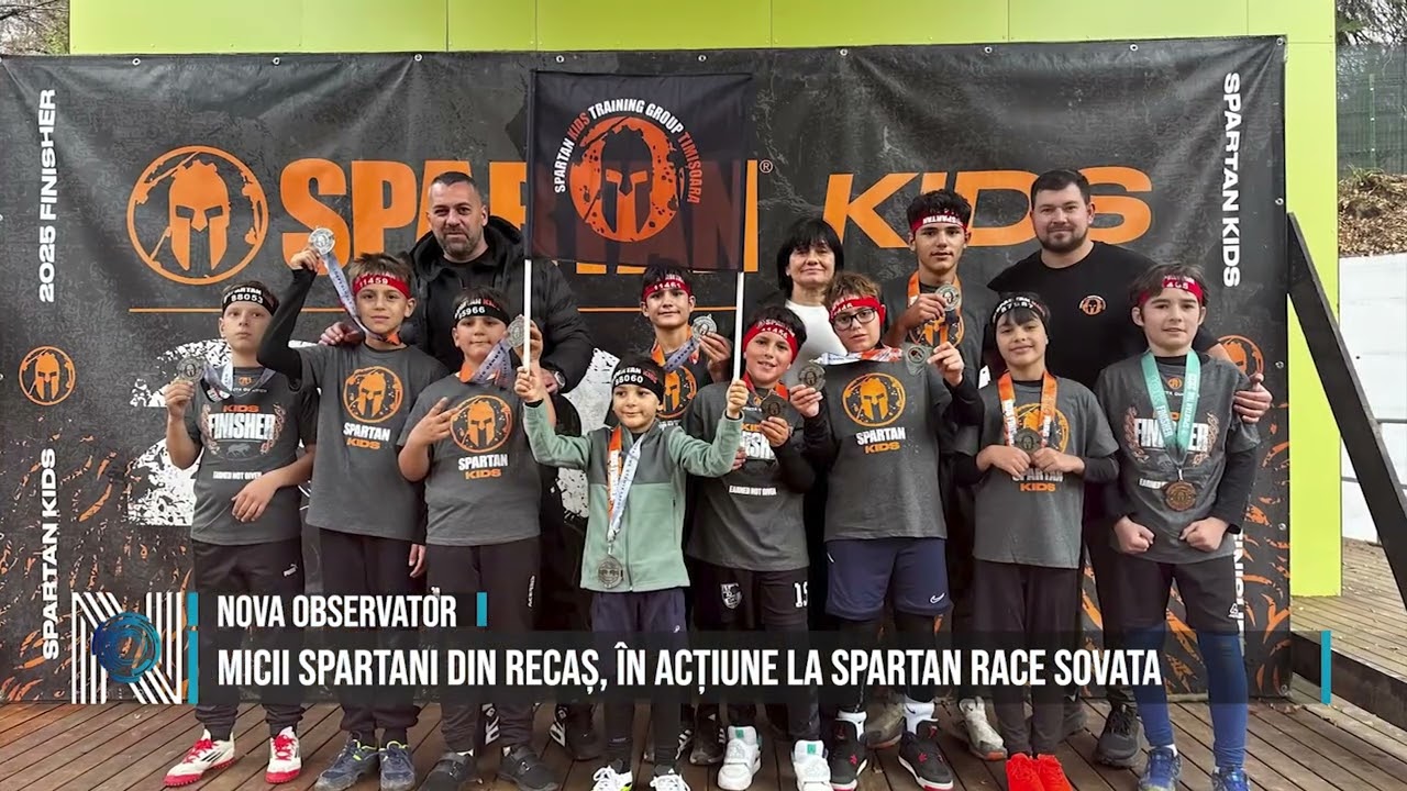 Micii spartani din Recaș, în acțiune la Spartan Race Sovata