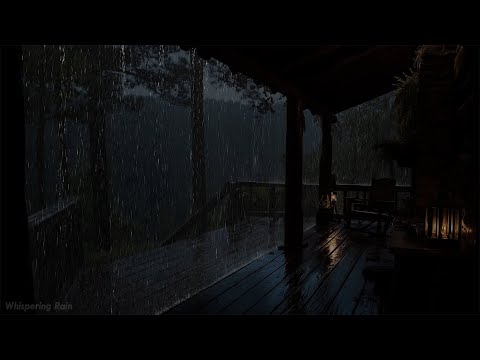 Thunder, Rain and Whispering Wind 🌧️ Natural Soundscape for Meditation & Sleep | Whispering Rain