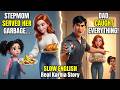 The Stepmom Served The Little Girl Something Shocking What Dad Did Next Slow English Listening