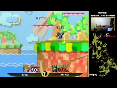 Badge (G&W, Fox) vs Mr. Nice (Kirby, Ike, Wolf)