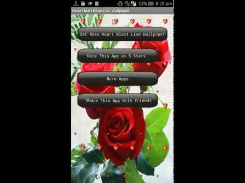Rose Heart Blast Livewallpaper Video