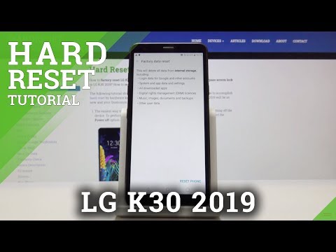How to Hard Reset LG K30 2019 - Factory Data Reset