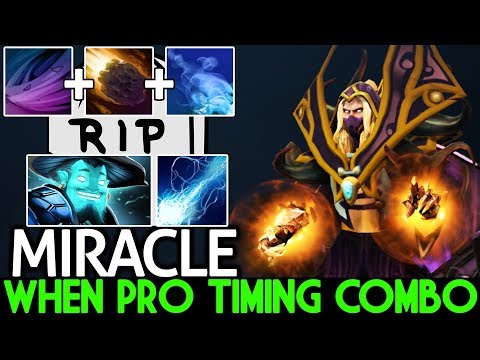 Miracle- [Invoker] When Pro Timing Combo R.I.P Storm Spirit WTF Game 7.21 Dota 2