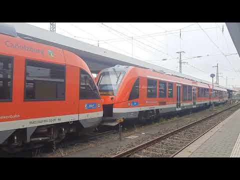 Vertrek RB 30 (Deutsche Bahn) richting Neuhaus(Pegnitz) op station Nürnberg Hbf [4-6-2022]