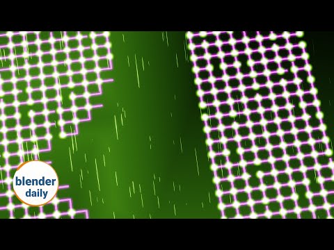 Grid text: Raycast Node | Blender Geonodes Daily, tip 57