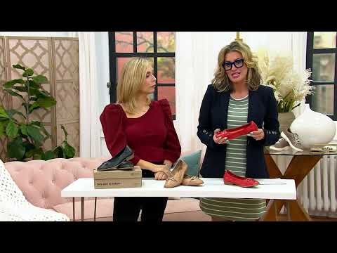 Clarks Collection Leather Ballet Flats - Lyrical Rhyme on QVC