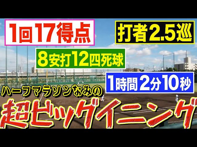 【1回17得点】マリーンズ打線『1時間2分10秒・打者2.5巡・100球超え』
