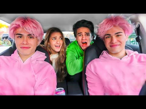 PRANKING MY FRIENDS WITH MY NEW HAIR!!