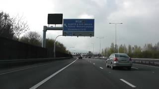 preview picture of video 'Driving On The M6 Motorway From J10 Walsall To J10A M54, Staffordshire, England 14th April 2012'