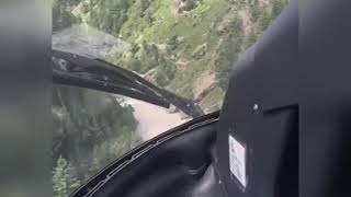 preview picture of video 'Way to Machail mata with helicopter 2018'