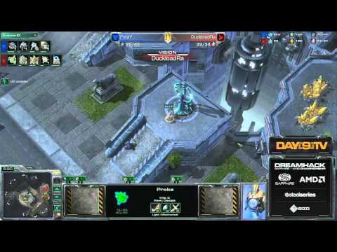 Duckload.White-Ra [P] vs eSuba.PredY [T] - Game 1 (part 1) - Group G - DreamHack Summer 2011