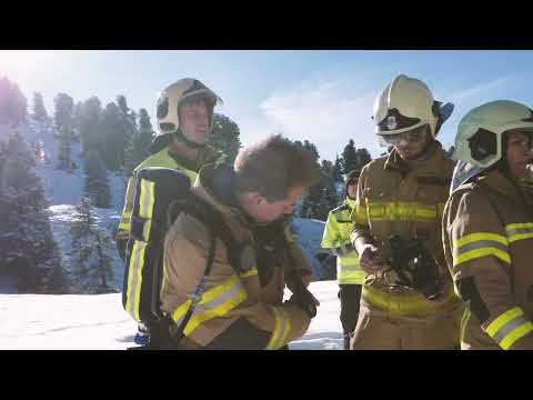 Bergeübung bei der neuen 8er-Sesselbahn Kapauns