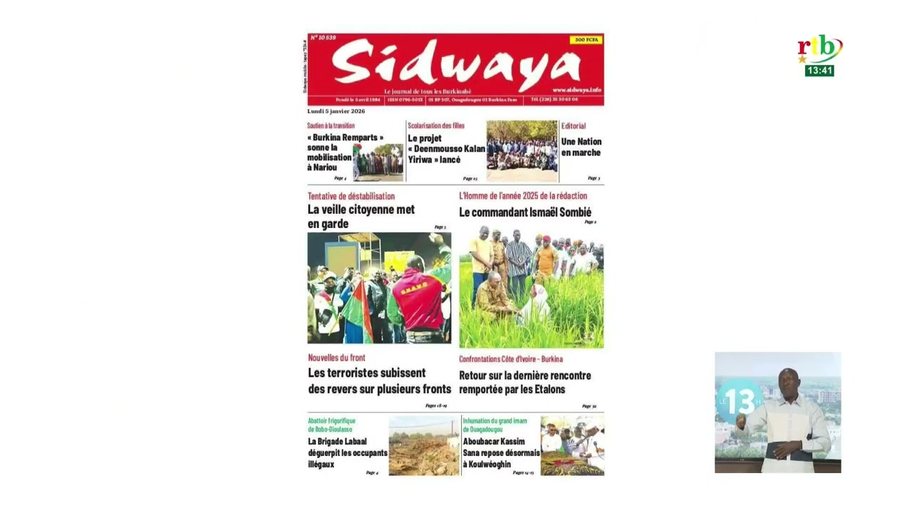 Revue de presse du 05 janvier 2025