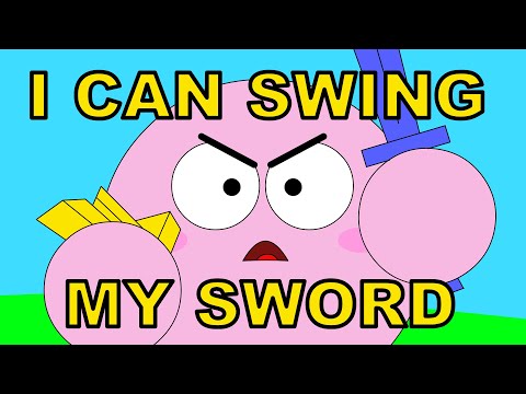 I CAN SWING MY SWORD! but it's kirby