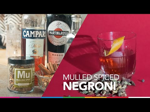 Spiceology Mixology - Mulled Spiced Negroni Cocktail Recipe