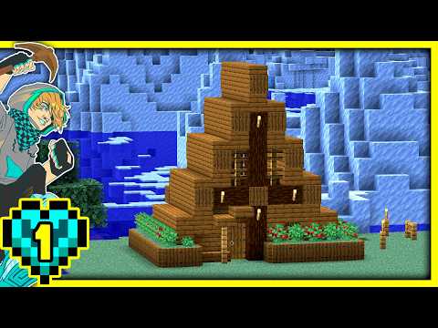 Let's Play Hardcore Minecraft Episode 1 (Wood Age Part 1)