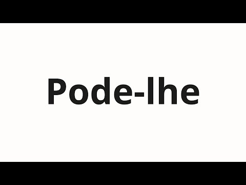 Hvordan uttale Pode-lhe