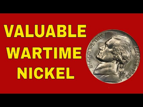 1942 Wartime Nickels worth money!  Rare Nickels in circulation - coins to look for!