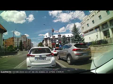 DRIVE #1602: Streets of Târgu Jiu (Romania) (timelapse 4x) *Read Description*