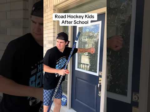 Road Hockey Kids After School... #shorts #hockey #hockeyplayers