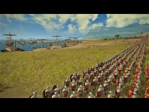 ANCIENT BEACH LANDING ASSAULT: CARTHAGE ATTACKS ROME - Total War: Rome 2