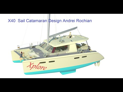 X40 sail Catamaran Design Andrei Rochian