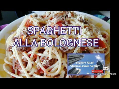 SPAGHETTI ALLA BOLOGNESE (SIMPLE PASTA RECIPE)