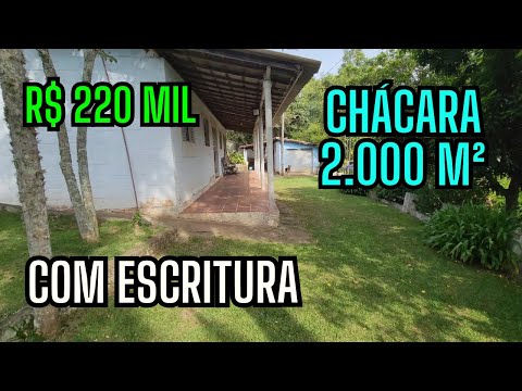 CHÁCARA COM ESCRITURA 2.000M² , 220 mil - PIEDADE-SP