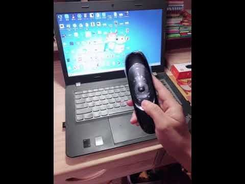 paired Air Mouse on laptop