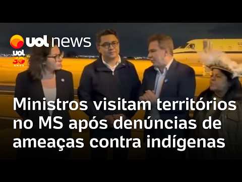 Ministros do governo Lula visitam territórios no MS após denúncias de ameaças contra indígenas