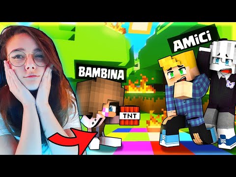 TROLLO I MIEI AMICI DA BAMBINA SU MINECRAFT!!!