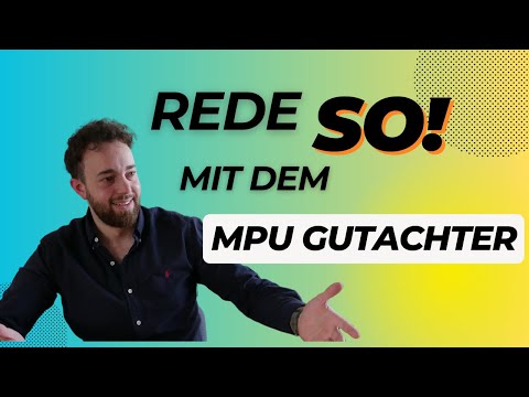 So solltest du mit dem Gutachter bei deiner MPU reden!