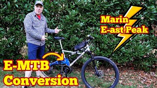 Full suspension mountain bike electric conversion