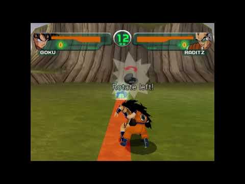 Rotate the Analog Sticks to Keep Raditz Center for Special Beam Cannon - Dragon Ball Z Budokai