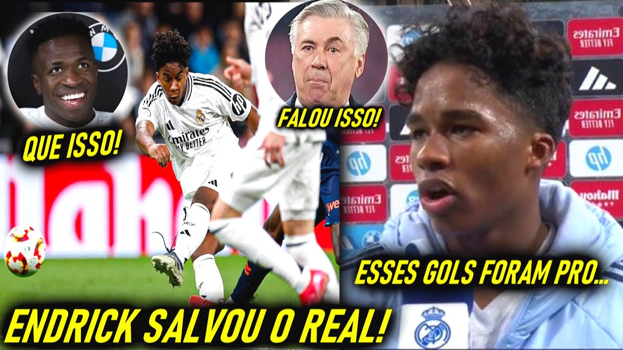 ENDRICK FAZ GOLAÇOS e SALVA o REAL de VINI e CIA! - OLHA A REAÇÃO do MUNDO e a FALA DE ENDRICK!