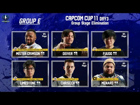 Capcom Cup 11 - FUUDO, MENARD, DEIVER, LIMESTONE, CHRISCCH, MISTER CRIMSON - Group E Day 3