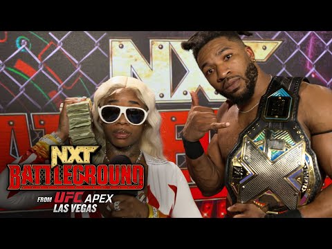 Sexyy Redd Interviews Trick Williams, Ash Costello Attends | NXT Battleground Fight Size