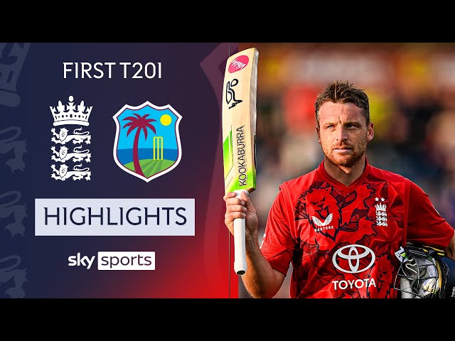 Buttler and Dawson STAR in series opener | England vs West Indies | T20I highlights