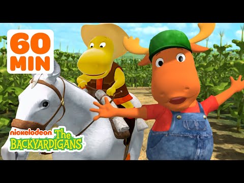 Farmer Tyrone & Cowgirl Tasha Find Space Aliens & Ride Horses! | 1 Hour | The Backyardigans