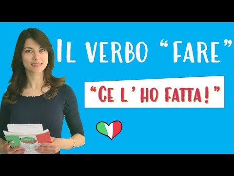 🇮🇹10 emplois différents du verbe “Fare” à connaitre en italien ! Cours débutants et avancés